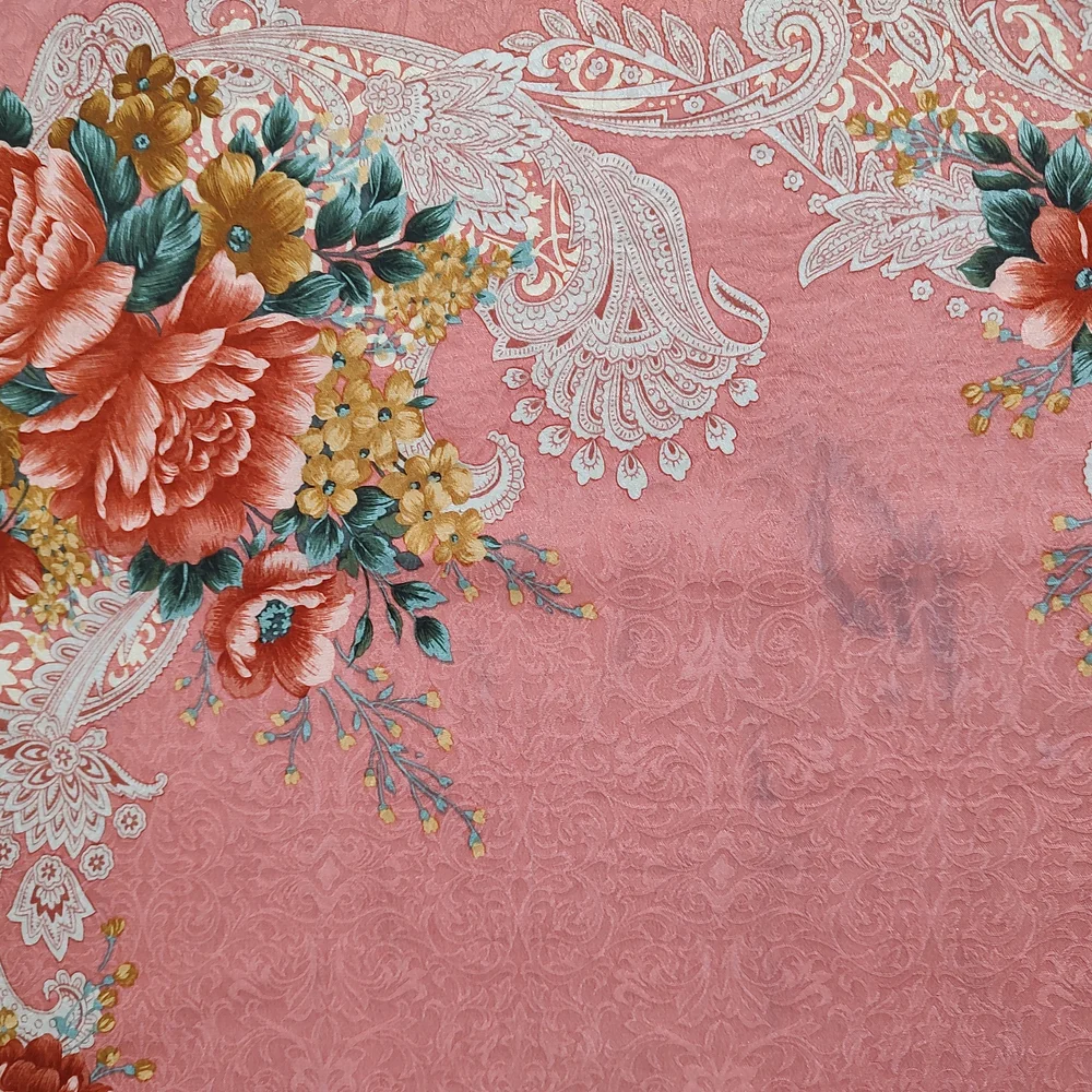 YSL floral silk scarf absolutely gorgeous large 34''